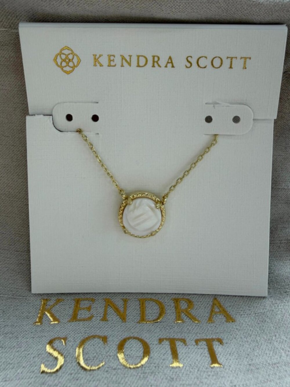 Kendra Scott white necklace